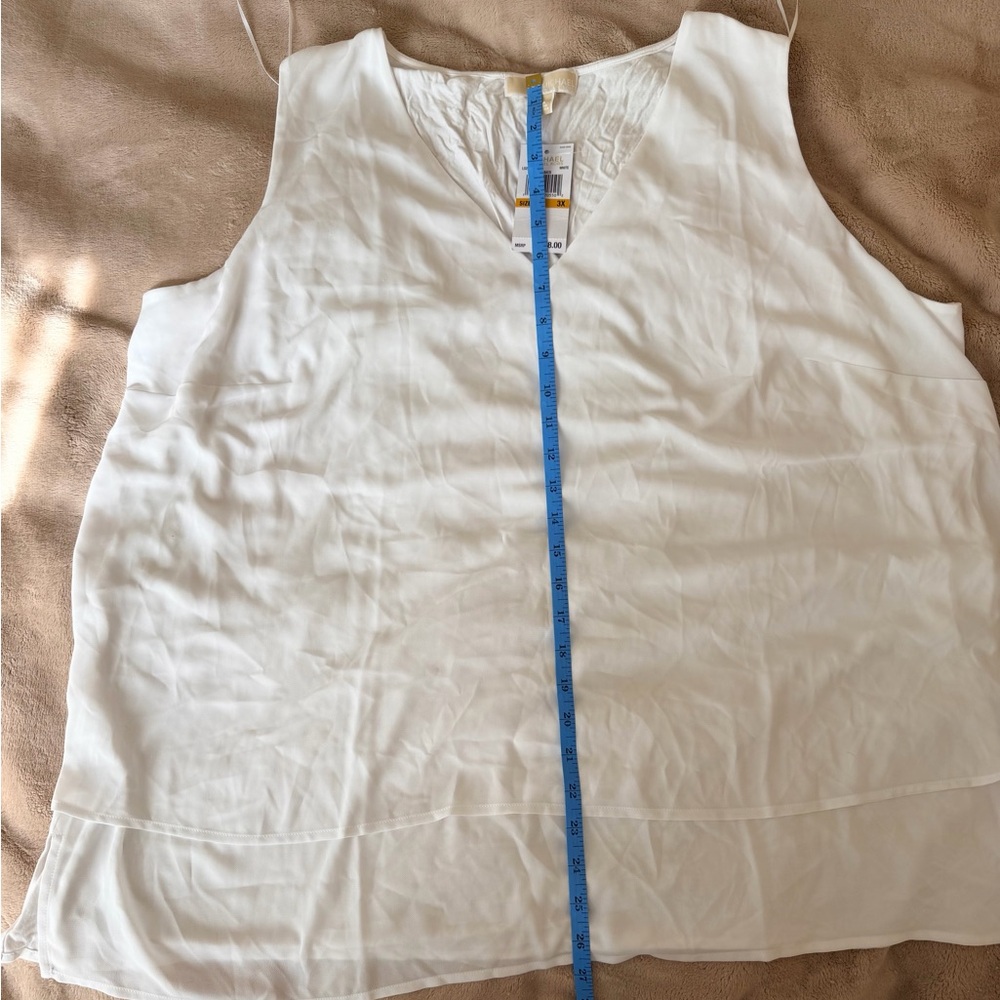 MICHAEL Michael Kors White Layered Blouse - Picture 3 of 6
